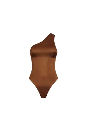 Brown One Piece Swimsuit